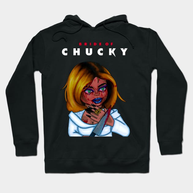 Tiffany Valentine Bride of Chucky Hoodie by Zenpaistudios